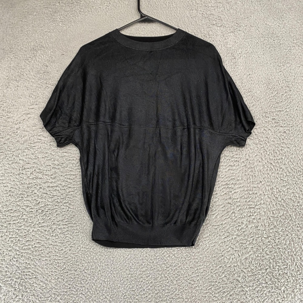 COS Sweater Top Womens Small Black Dolman Minimalist Knit Capsule